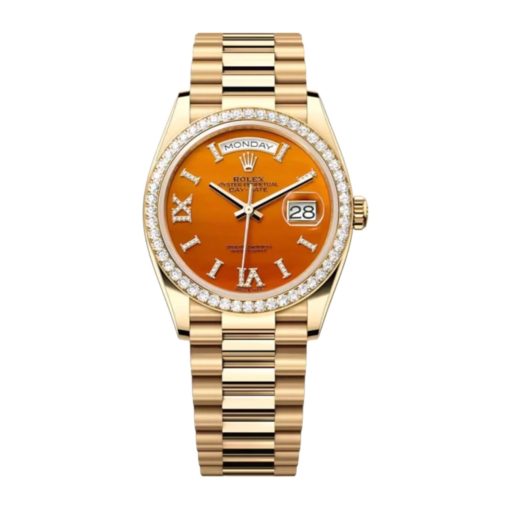 Superclone Rolex Day-Date 36 mm Carnelian Dial 128348RBR