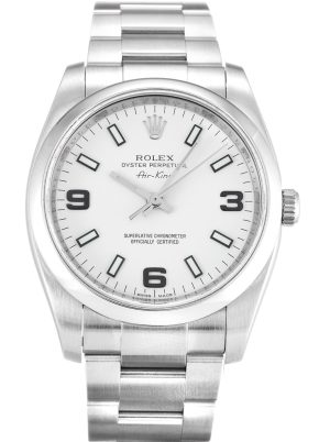 Rolex Air-King 34mm White Dial 114200