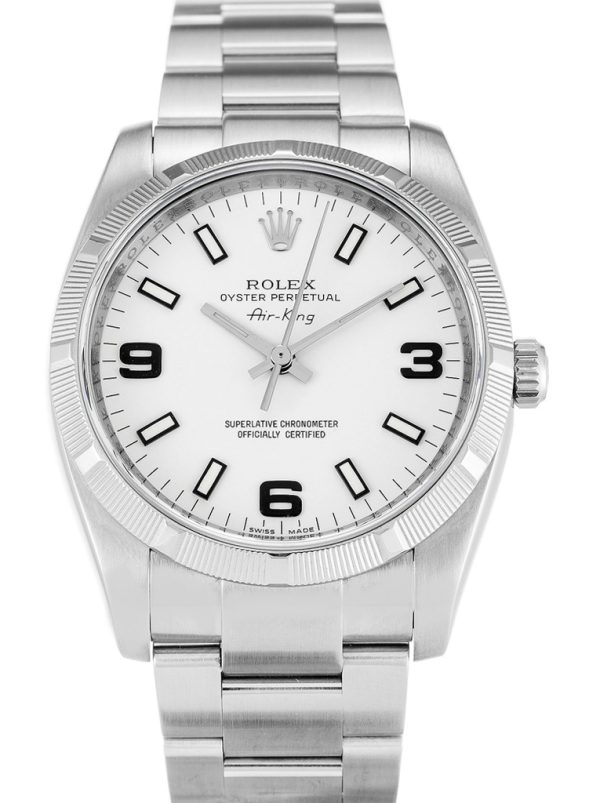 Rolex Air-King 34mm White Dial 114210