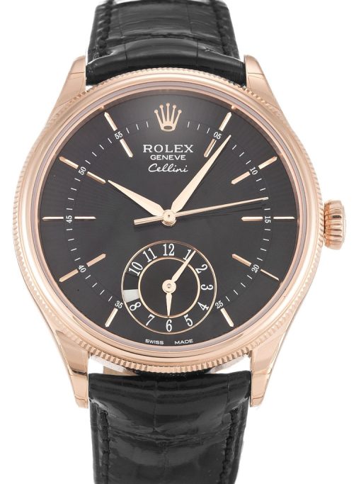 Rolex Cellini 39mm Black Dial 50525