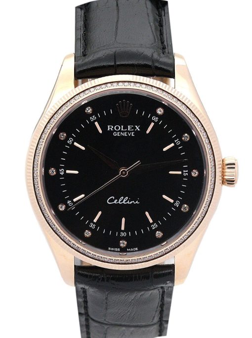 Rolex Cellini 39.5mm Black Dial 5310-2