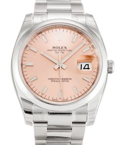 Rolex Oyster Perpetual Date 34mm Salmon Dial 115200