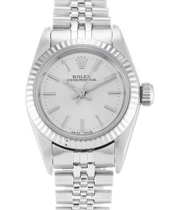 Rolex Oyster Perpetual Lady 24mm Silver Dial 67194