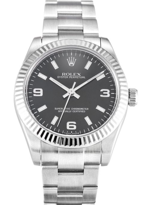 Rolex Oyster Perpetual Lady 31mm Black Dial 177234