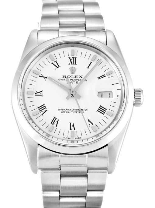 Rolex Oyster Perpetual Date 34mm White Dial 15000