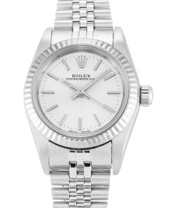 Rolex Oyster Perpetual Lady 26mm Silver Dial 76094