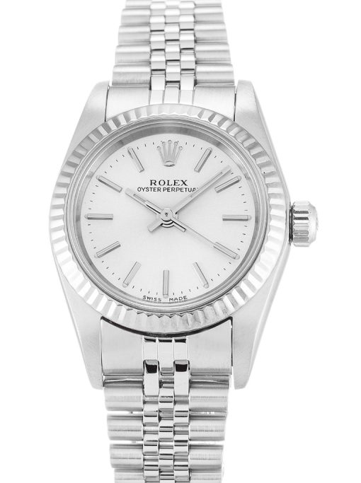 Rolex Oyster Perpetual Lady 26mm Silver Dial 76094