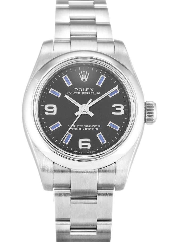 Rolex Oyster Perpetual Lady 26mm Black Dial 176200