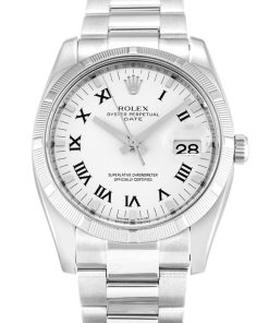 Rolex Oyster Perpetual Date 34mm White Dial 115210