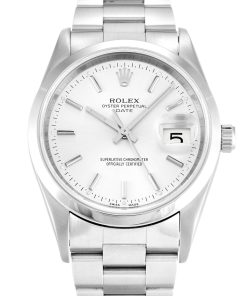 Rolex Oyster Perpetual Date 34mm Silver Dial 15200