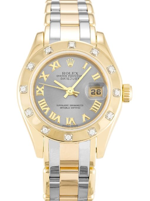 Rolex Pearlmaster 28mm Rhodium Dial 80318