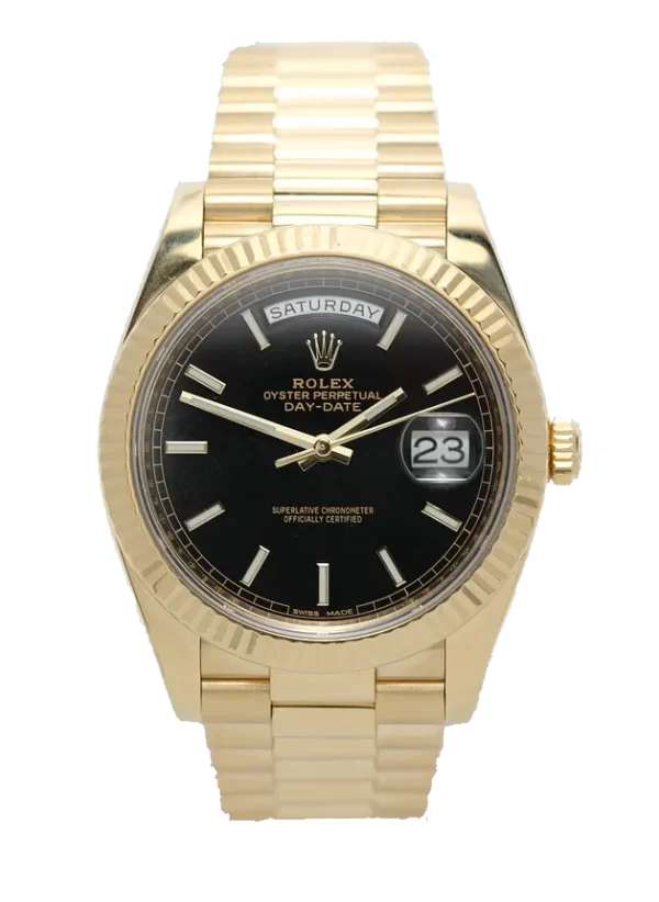 Superclone Rolex Day-Date 40 mm Black Dial 228238
