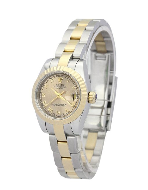 Rolex Lady-Datejust 26mm Yellow Gold Dial 179163