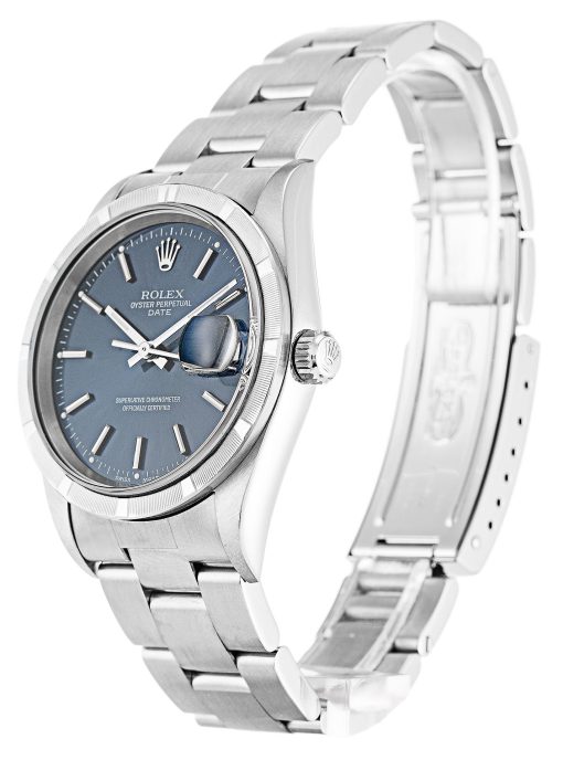 Rolex Oyster Perpetual Date 34mm Blue Dial 15210 - Image 2