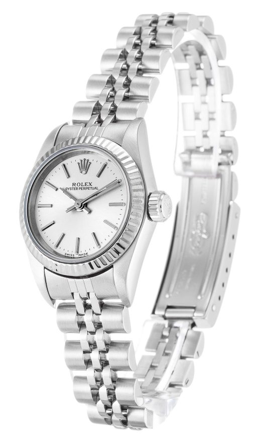 Rolex Oyster Perpetual Lady 24mm Silver Dial 67194