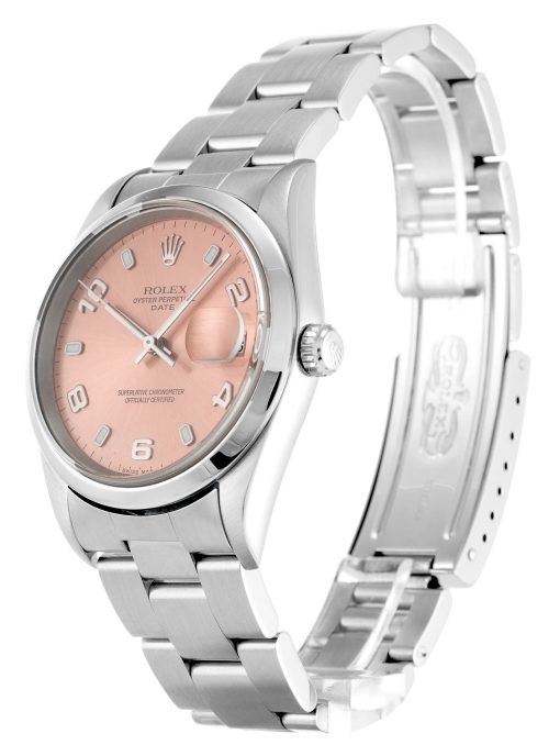 Rolex Oyster Perpetual Date 34mm Salmon Dial 15200 - Image 2