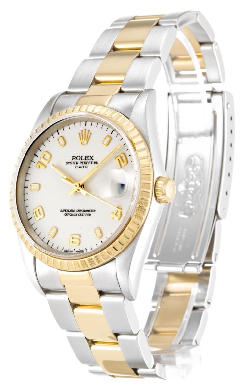 Rolex Oyster Perpetual Date 34mm White Dial 15223