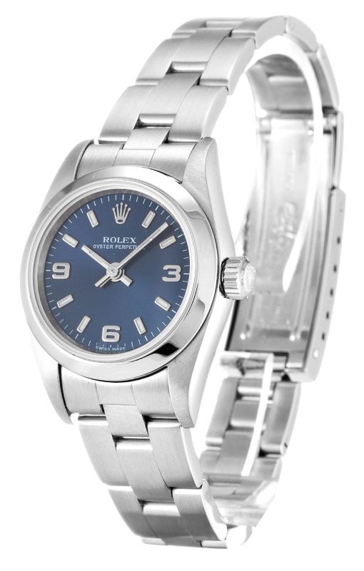 Rolex Oyster Perpetual Lady 24mm Blue Dial 76080