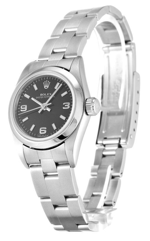 Rolex Oyster Perpetual Lady 26mm Black Dial 67180