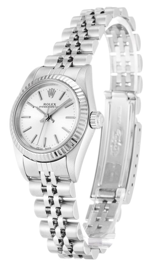 Rolex Oyster Perpetual Lady 26mm Silver Dial 76094