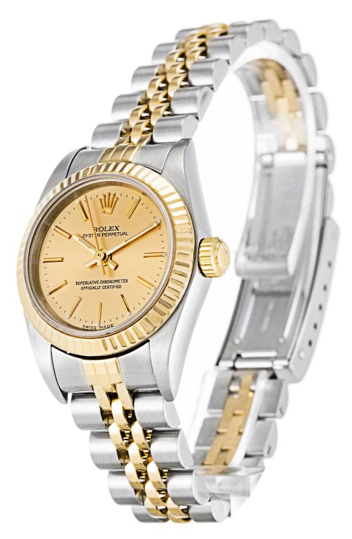 Rolex Oyster Perpetual Lady 24mm Gold Dial 76193