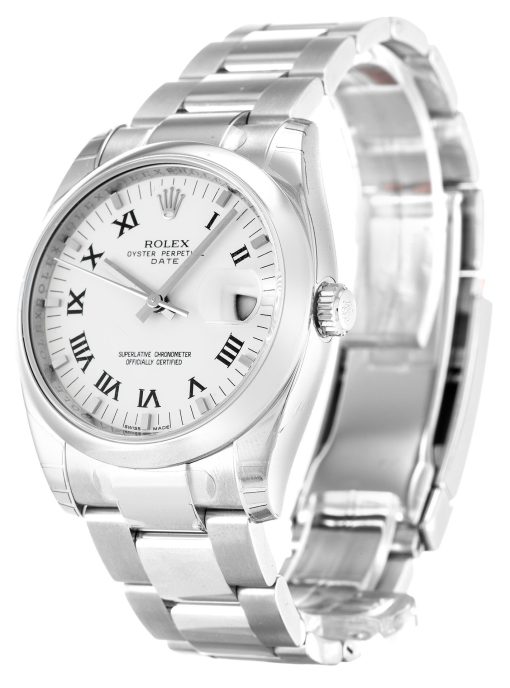 Rolex Oyster Perpetual Date 34mm White Dial 115200