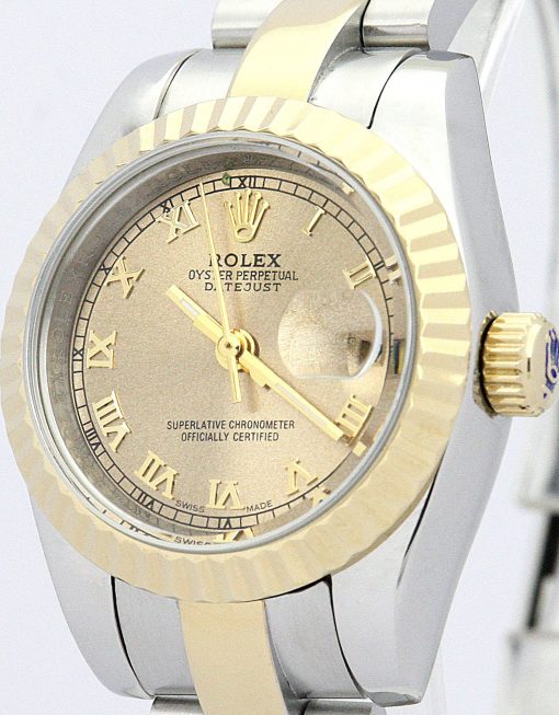 Rolex Lady-Datejust 26mm Yellow Gold Dial 179163