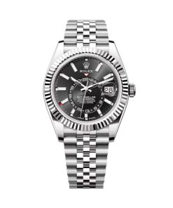 Superclone Rolex Sky-Dweller 42 mm Bright black Dial 336934 Jubilee