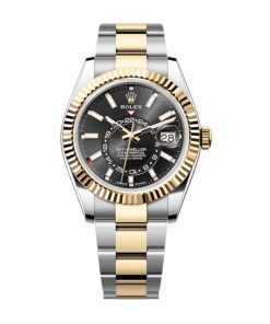 Superclone Rolex Sky-Dweller 42 mm Bright black Dial 336933