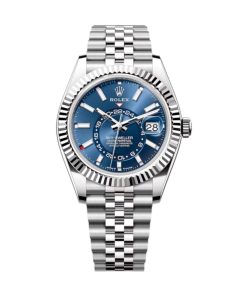 Superclone Rolex Sky-Dweller 42 mm Bright blue Dial 336934 Jubilee