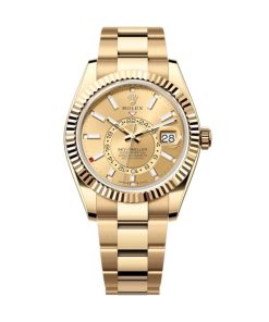 Superclone Rolex Sky-Dweller 42 mm Champagne Dial 336938