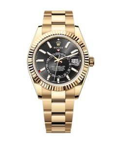 Superclone Rolex Sky-Dweller 42 mm Bright black Dial 336938