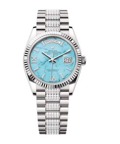 Superclone Rolex Day-Date 36 mm Turquoise Dial 128239