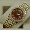 Superclone Rolex Day-Date 36 mm Carnelian Dial 128348RBR