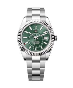 Superclone Rolex Sky-Dweller 42 mm Mint green Dial 336934 Oyster