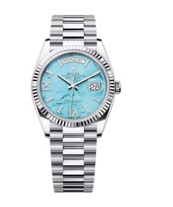 Superclone Rolex Day-Date 36 mm Turquoise Dial 128236