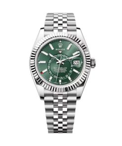 Superclone Rolex Sky-Dweller 42 mm Mint green Dial 336934 Jubilee