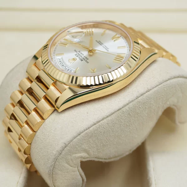 Superclone Rolex Day-Date 40 mm Silver Dial 228238