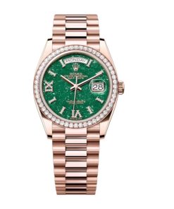 Superclone Rolex Day-Date 36 mm Green Dial 128345RBR