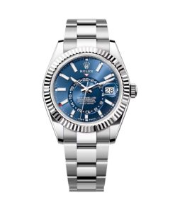 Superclone Rolex Sky-Dweller 42 mm Bright blue Dial 336934 Oyster