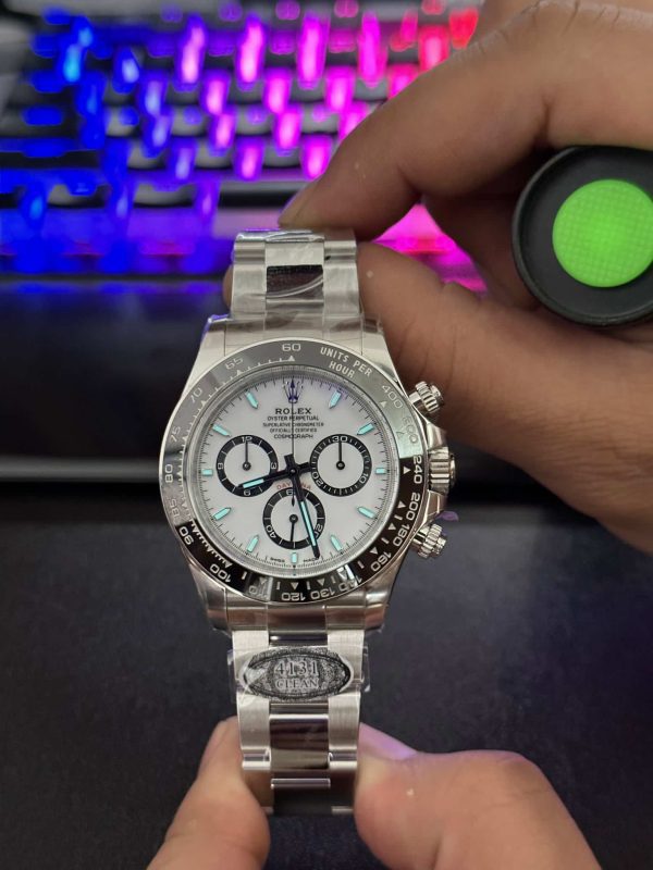 Superclone Rolex Daytona “Panda” 40 mm White Dial 126500LN