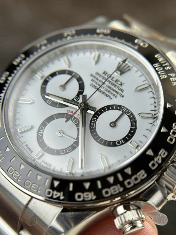 Superclone Rolex Daytona “Panda” 40 mm White Dial 126500LN