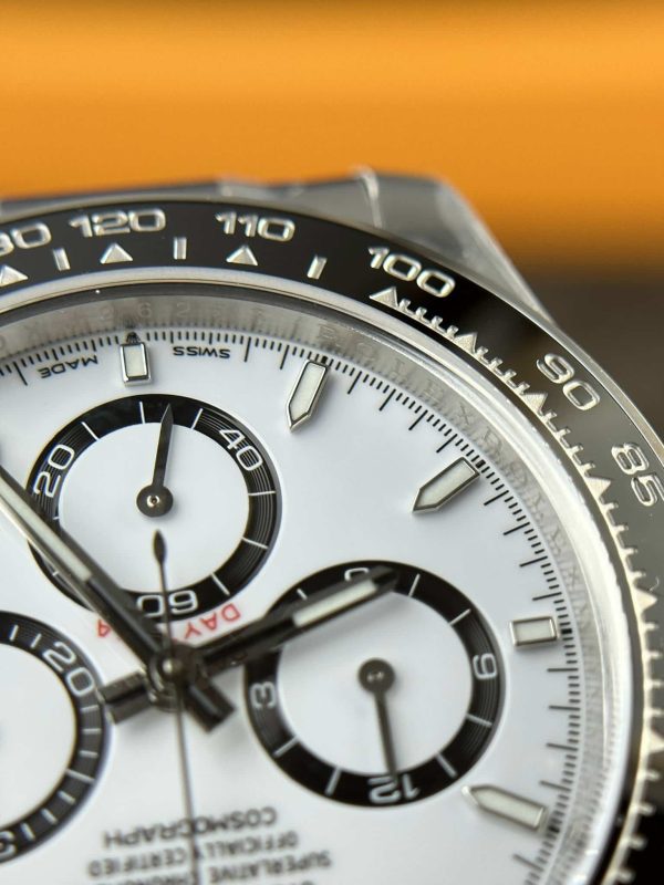 Superclone Rolex Daytona “Panda” 40 mm White Dial 126500LN