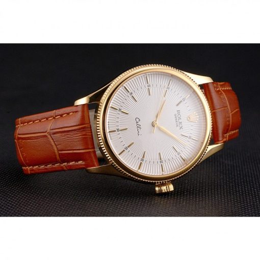 Superclone Rolex Cellini 38mm White Dial REP016793 - Image 5