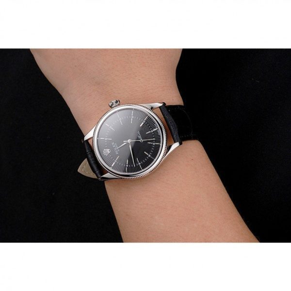 Superclone Rolex Cellini 38mm Black Dial REP016809