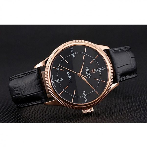 Superclone Rolex Cellini 39mm Black Dial 622656