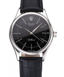 Superclone Rolex Cellini 38mm Black Dial REP016809