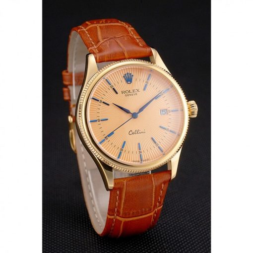 Superclone Rolex Cellini 38mm Gold Dial REP016797 - Image 3