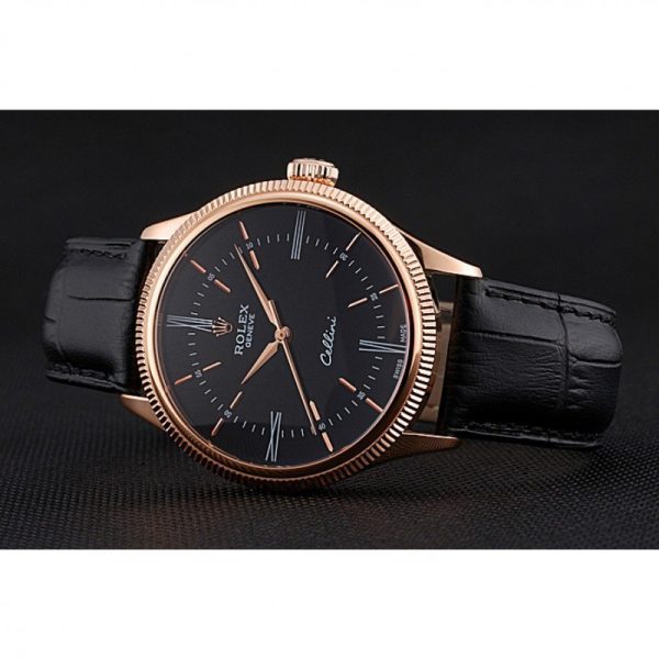 Superclone Rolex Cellini 39mm Black Dial 622656