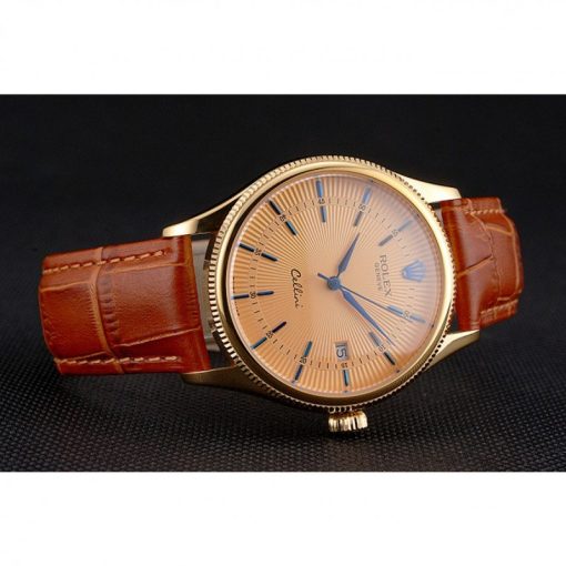 Superclone Rolex Cellini 38mm Gold Dial REP016797 - Image 4